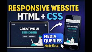 Responsive Portfolio Website with HTML & CSS | CSS Media Query Tutorial
