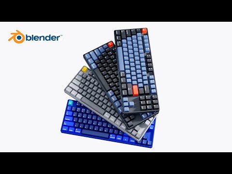 Keychron Keyboard Product Aniamation in Blender