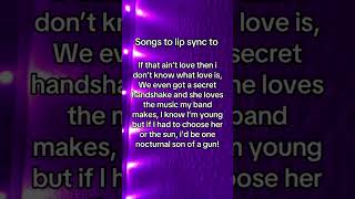 Songs to lip sync to