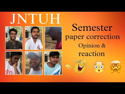 Jntu paper correction opinion || #jntuh #jntuhucem