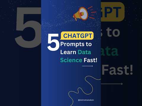 5 ChatGPT prompts to learn Data Science fast! #datascience #chatgptprompts