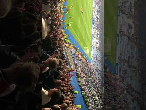 Southampton fans at Leicester after being relegated with 5 games left