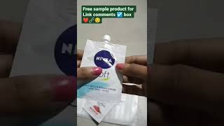 free sample product ❤️🥰#freesamples #freeonlineshopping #freeproducts #shorts