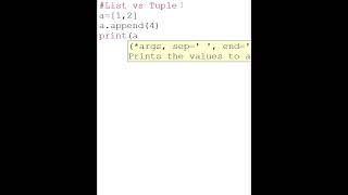 ⚔️ List vs Tuple in Python – What's the Real Difference? #Shorts #Python #pythonunlocked