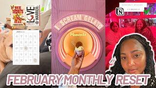 FEBRUARY 2026 MONTHLY RESET ROUTINE! january budget recap, goals & reflection + february budget, etc