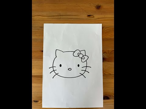 easy draw - hello kitty