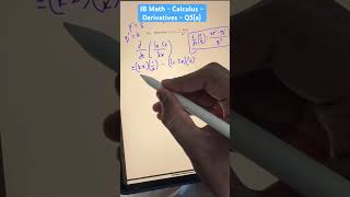 Q5(a) Calculus | Derivatives | IB Math