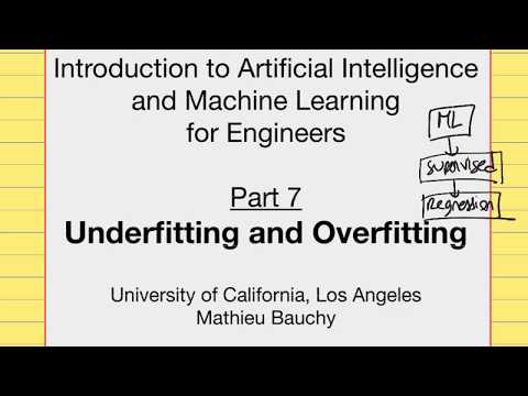 Lecture 7: Underfitting, Overfitting, and k-fold Cross-Validation – Machine Learning for Engineers