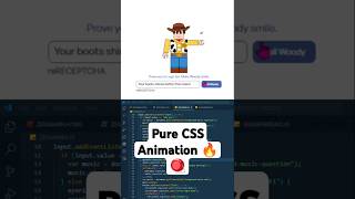 Make Woody Smile CAPTCHA CSS Animation