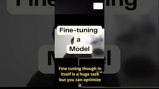 Fine tuning a Model #AI #ML #DeepLearning #TechX #DeveloperTips #Programming #DataScience #Coding