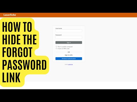 How-to Hide the Forgot Password Link on STS Login Page