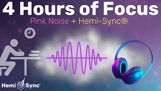 4 Hours Of Concentration | Achieve Laser Focus with Pink Noise and Beta Waves #studymusic #focus