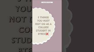 5 things you should not do as a btech student 👩‍🎓#btech #btechstudent #engineering