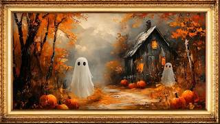 Haunting Autumn Ghost Art | Slideshow Art Framed Screensaver | Art for Your TV | 4K Halloween Decor