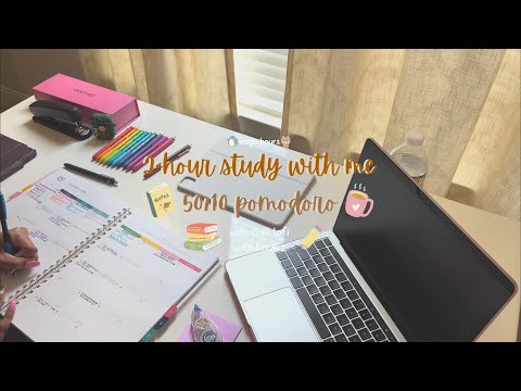 2-HOUR STUDY WITH ME | (50/10 Pomodoro) | with rain sounds, lofi | with breaks 🧠💡