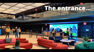 This is what the entrance at the Firebase Summit looks like.