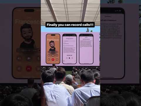 direct calls recording on the iPhone. #wwdc24 #appleevent #apple