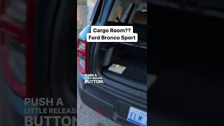 Cargo Room?? Ford Bronco Sport