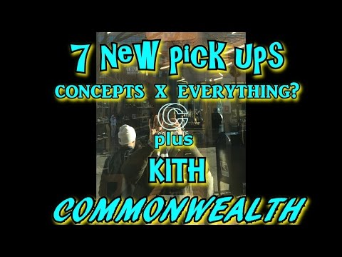 7 NEW PICK UP'S Concepts, Kith and Commonwealth Sneaker Review part 1