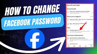 How to Chanage Facebook password