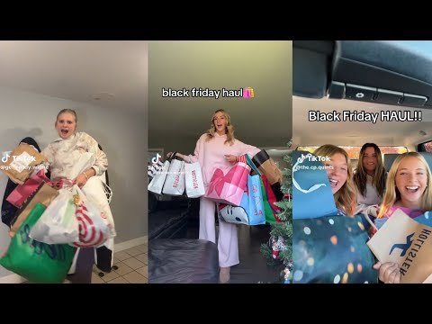 Black friday shopping haul - TikTok compilation