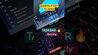 Taskbar 🔥 shortcut key in Windows #shorts #computer #keyboard #windows #shortcut #asmr #pc