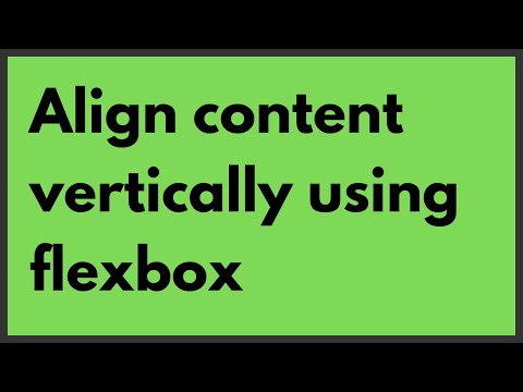 [Simple] CSS-tricks - How to align content vertically using flexbox