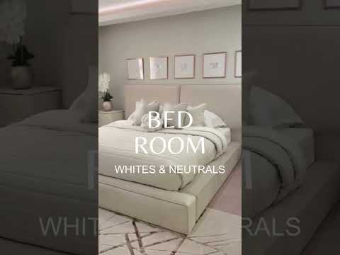 Calming Neutrals With Some Gold Accents for Bedroom!