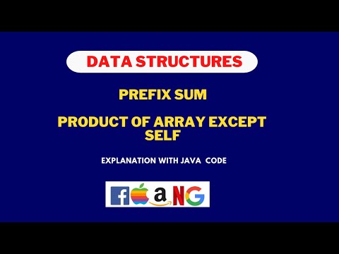 Prefix Sum Algorithm | Prefix Sum Array | Product of Array except Self | Leetcode 238