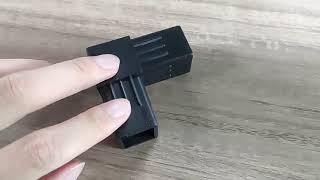 1 inch 25mm square tube joint connectors for 25mm thickness wall square tubes