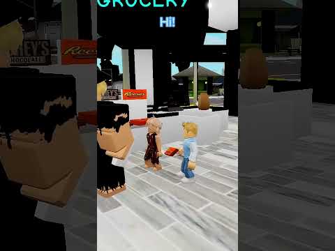 Toddler helps poor family .. #roblox #brookhaven