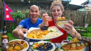 Nepal Food Tour in Pokhara 🇳🇵 Local Nepali Street Food & Khaja Set + Traditional Tibetan Food