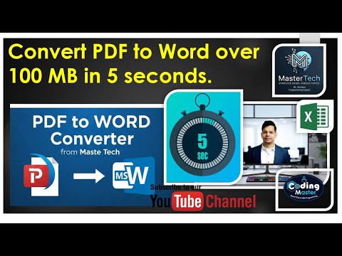 Convert PDF to Word over 100 MB in 5 seconds