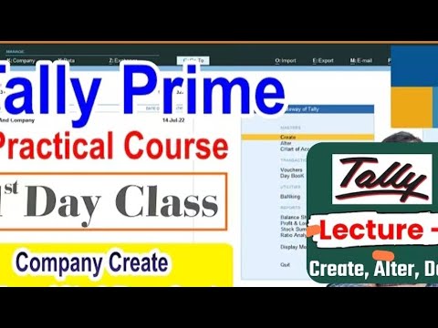 Tally चलाना सीखिए! एकदम basic से 🔥 class_1/tttallyprime 6.1