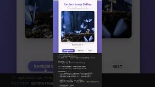 ✨ HTML ⚙️ CSS 🎨 JS 🔮 Magic: Random Gallery Trick! 🖼️🎲 #frontend
