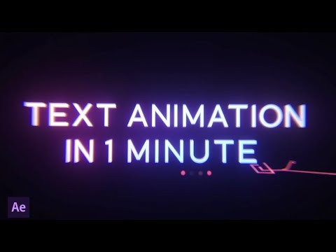The Easiest Way to Animate Text in After Effects (One minute Tutorial!)