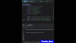 How to build a Simple Calculator in Python | Beginners | #shorts