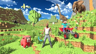 Franklin Play Minecraft Mode - INDIAN BIKES DRIVING 3D
