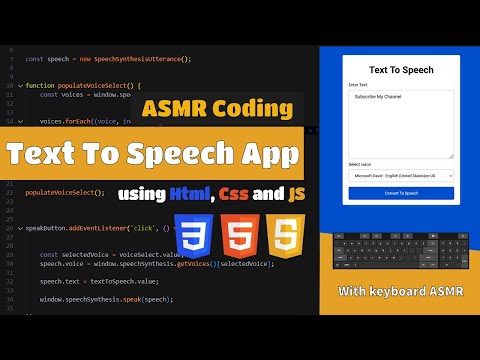 ASMR Programming | Text To Speech App - No Talking
