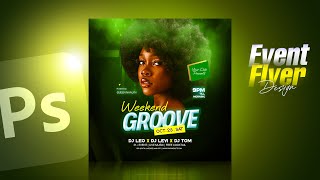 How to Create Stunning Event Flyer Design in Photoshop | Night Party Flyer