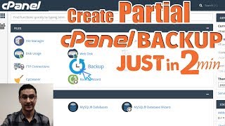 How to create partial cPanel Backup [Step by Step] ☑️
