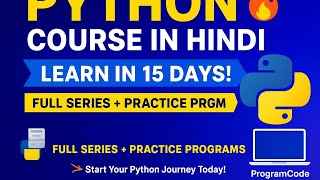 Sirf 15 Din Mein Python Seekho 🔥 | Full Python Course in Hindi | Complete Roadmap
