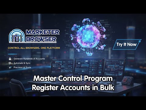 Register Multiple Outlook Accounts With MarketerBrowser Master Control Program