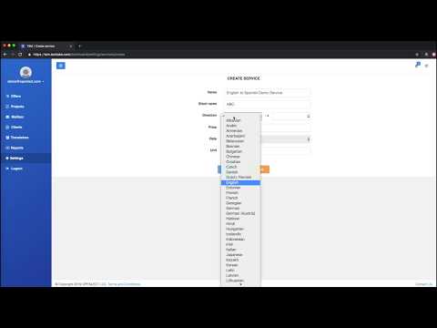 How to add a company service