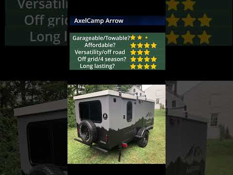 Review of the 'Longdrop' Arrow camper, loads of storage, a big kitchen and queen cabin.