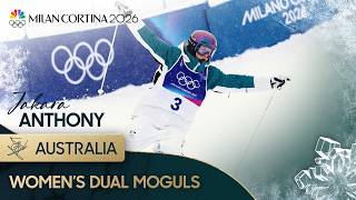Jakara Anthony GOLDEN in first-ever Olympic dual moguls | Winter Olympics 2026 | NBC Sports