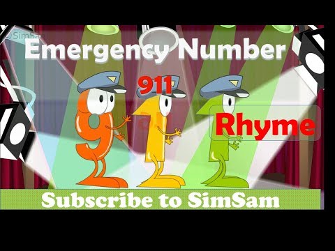 911 Emergency Number Rhyme for kids children toddlers | Teaching 911 Emergency Number