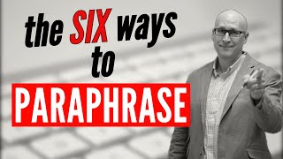 How to Paraphrase in English Academic Writing