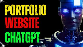 Building a Free Portfolio Website with ChatGPT Tamil - Create a portfolio website with html css