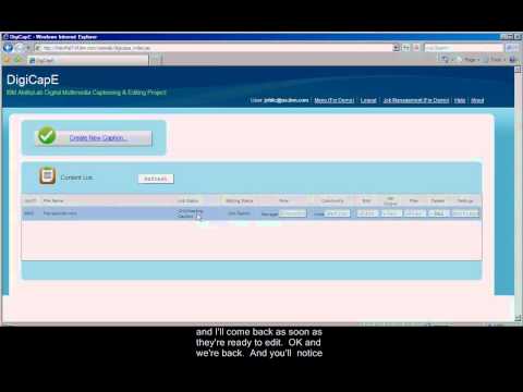 IBM AbilityLab Media Captioner and Editor